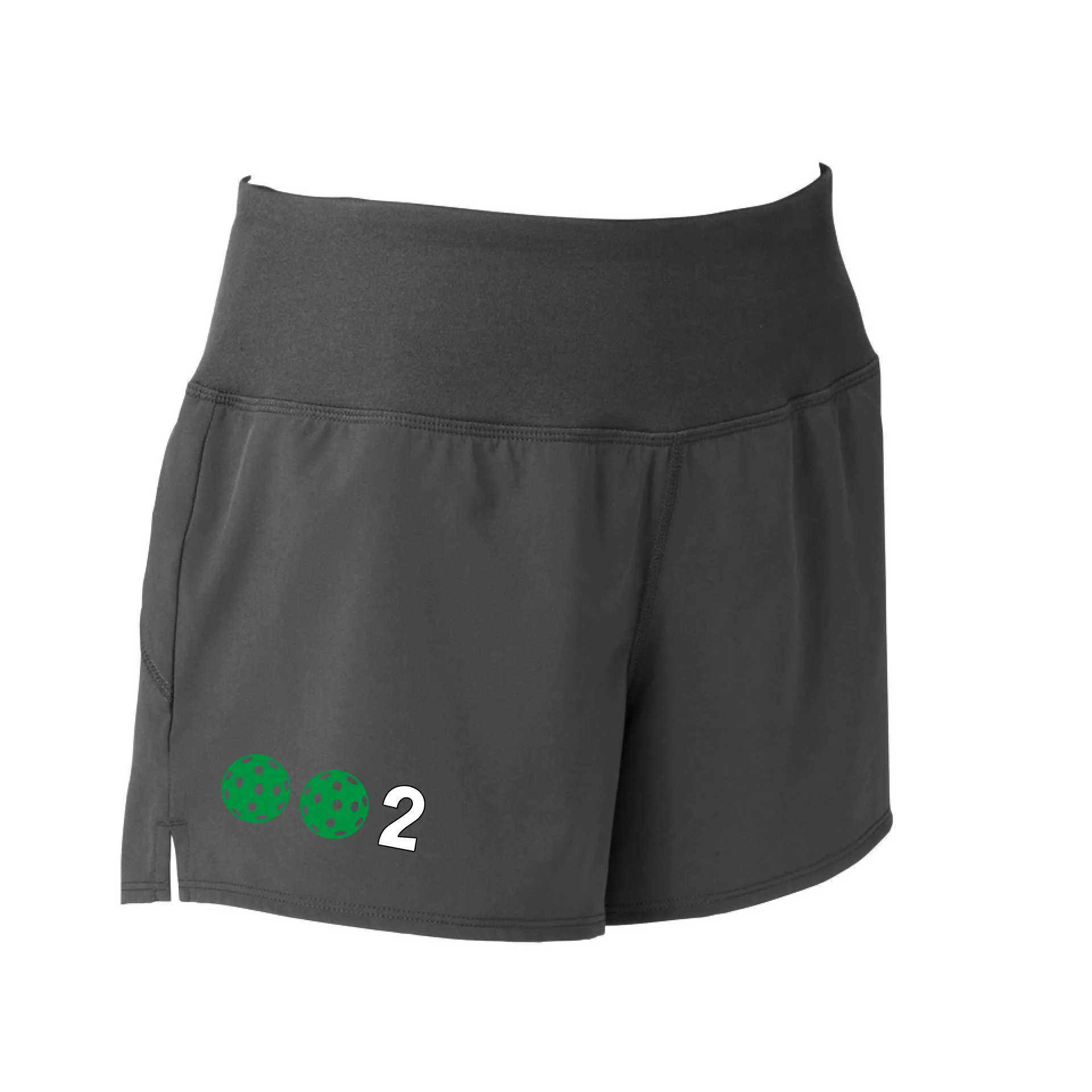 002 With Pickleballs (Colors Yellow White Pink Red Green) | Women's Pickleball Shorts