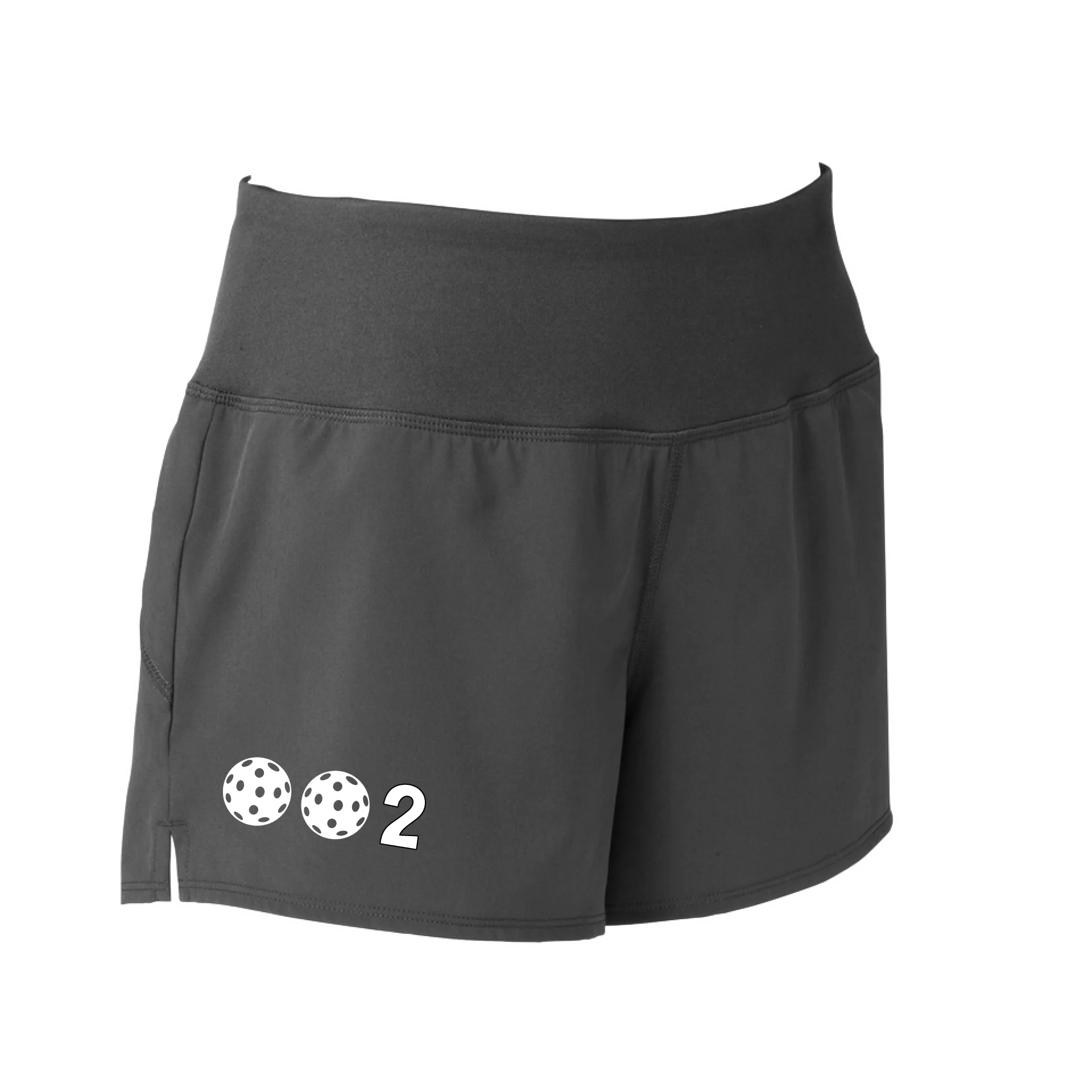 002 With Pickleballs (Colors Yellow White Pink Red Green) | Women's Pickleball Shorts