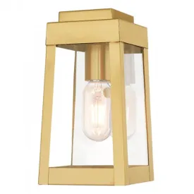 1 Lt Satin Brass Wall Lantern