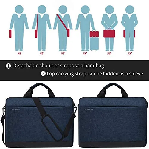 13-13.3 Inch Water Resistant Laptop Sleeve Case Shoulder Bag Compatible MacBook Pro/Air,ASUS