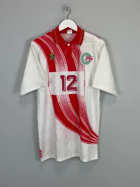 1994 BELARUS #12 *MATCH ISSUE* AWAY SHIRT (XL) TAN SPORT