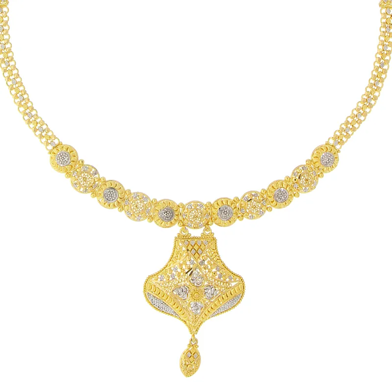 2-TONE GOLD NECKLACE SET