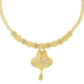 2-TONE GOLD NECKLACE SET