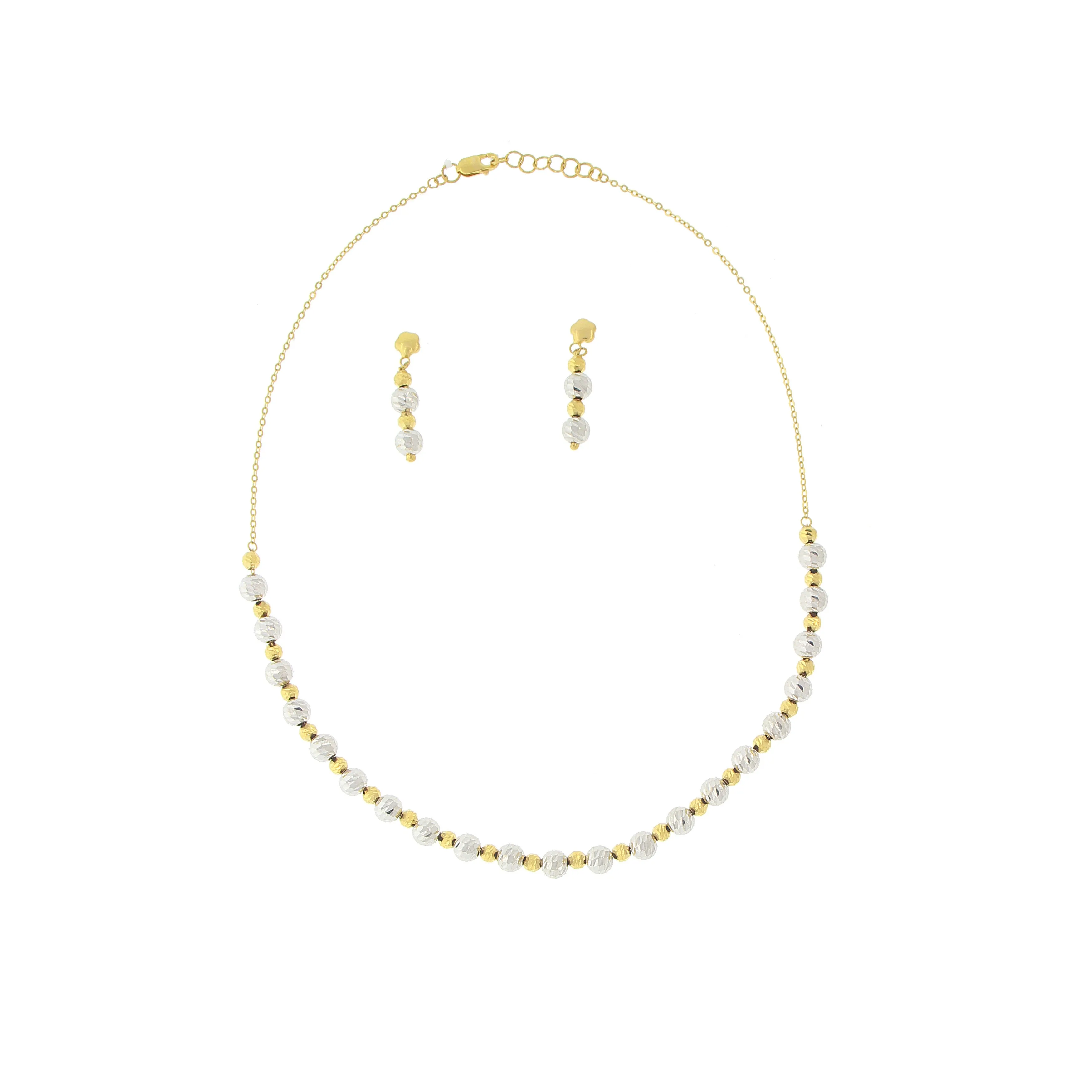 2-TONE GOLD NECKLACE SET