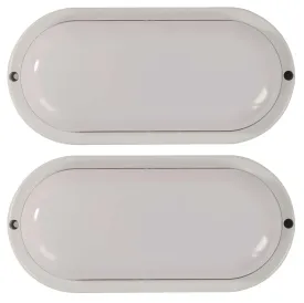 21152 LED Twin Pack Wall Light in White