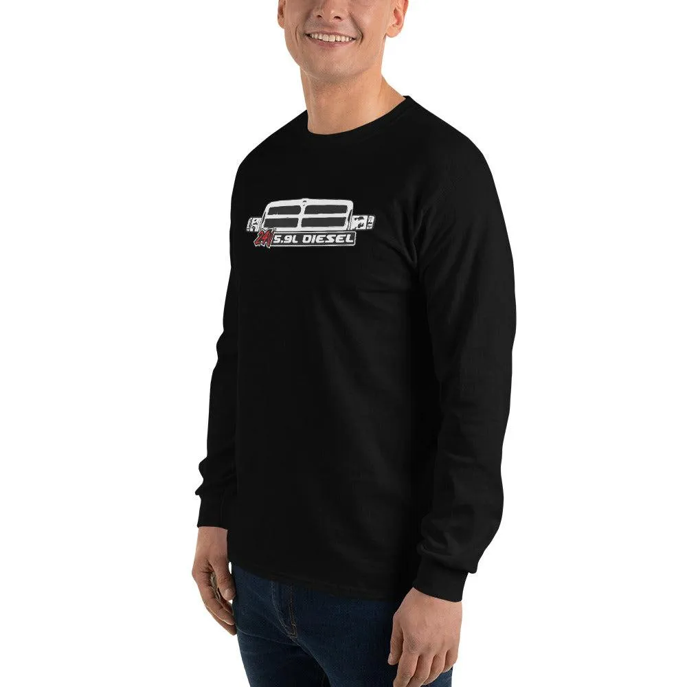 24v 5.9 Diesel Long Sleeve Shirt With 2nd Gen Truck Grille Graphic Tee