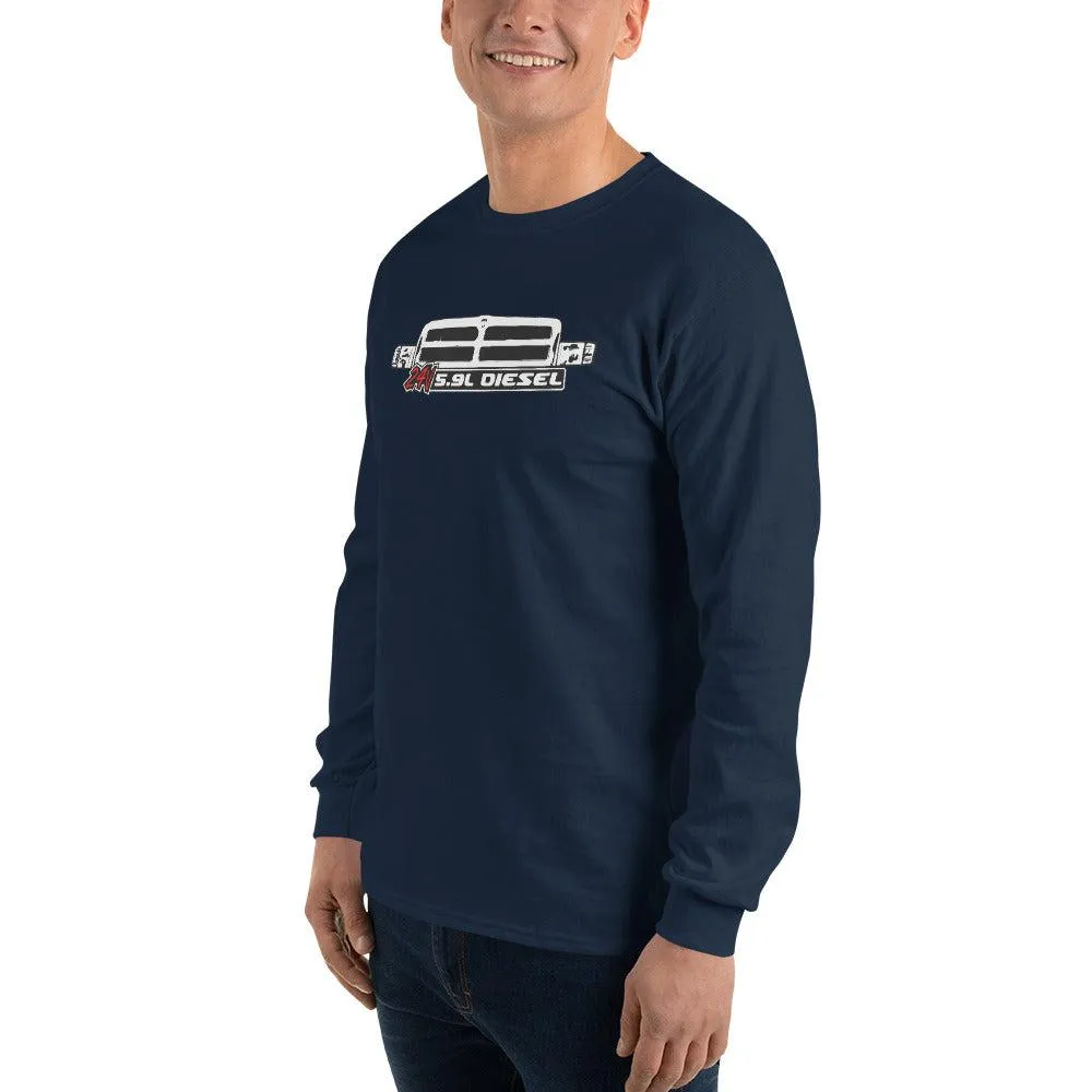 24v 5.9 Diesel Long Sleeve Shirt With 2nd Gen Truck Grille Graphic Tee