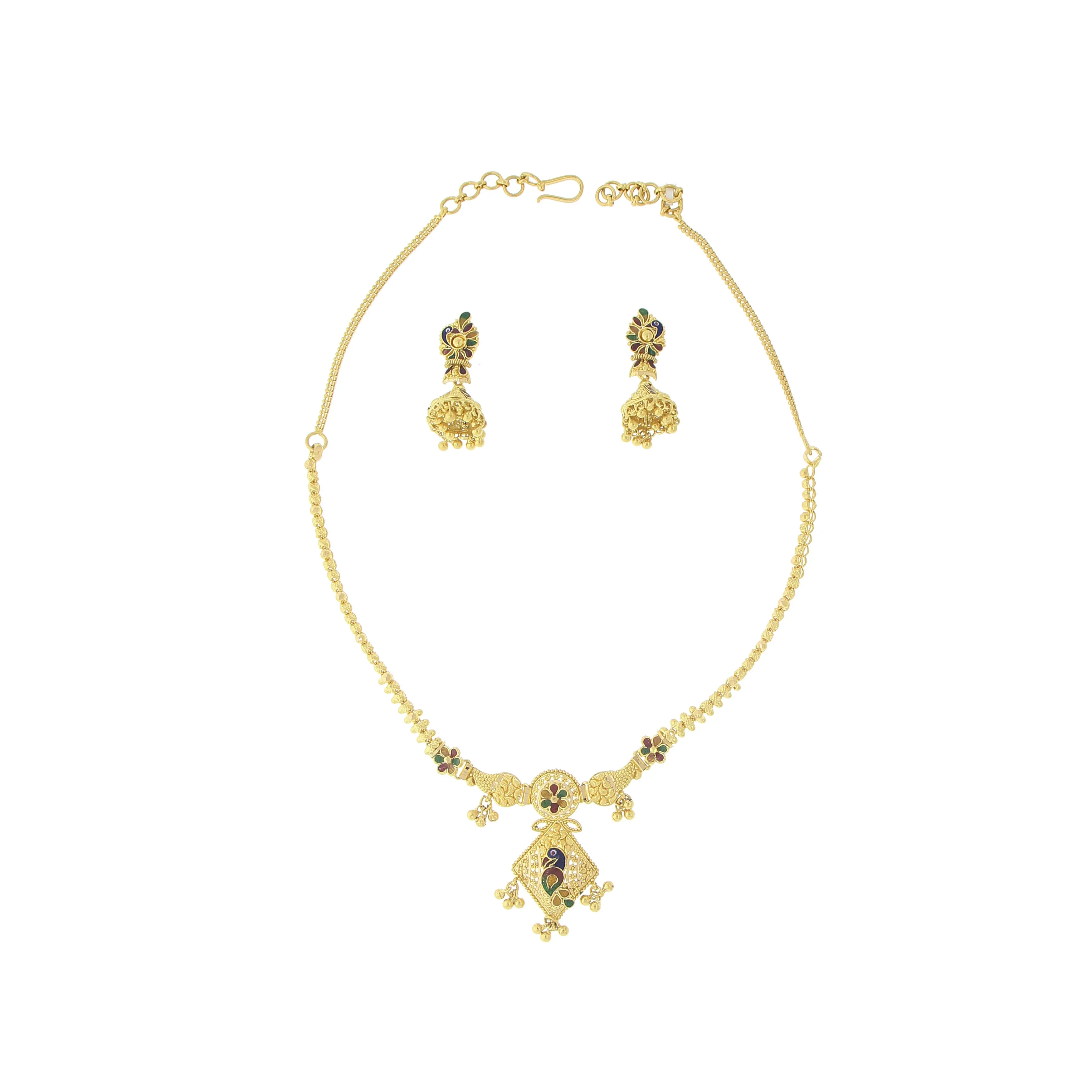 3 PIECE GOLD NECKLACE SET