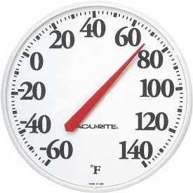 Acurite 12.5" Dia Plastic Dial Indoor & Outdoor Thermometer