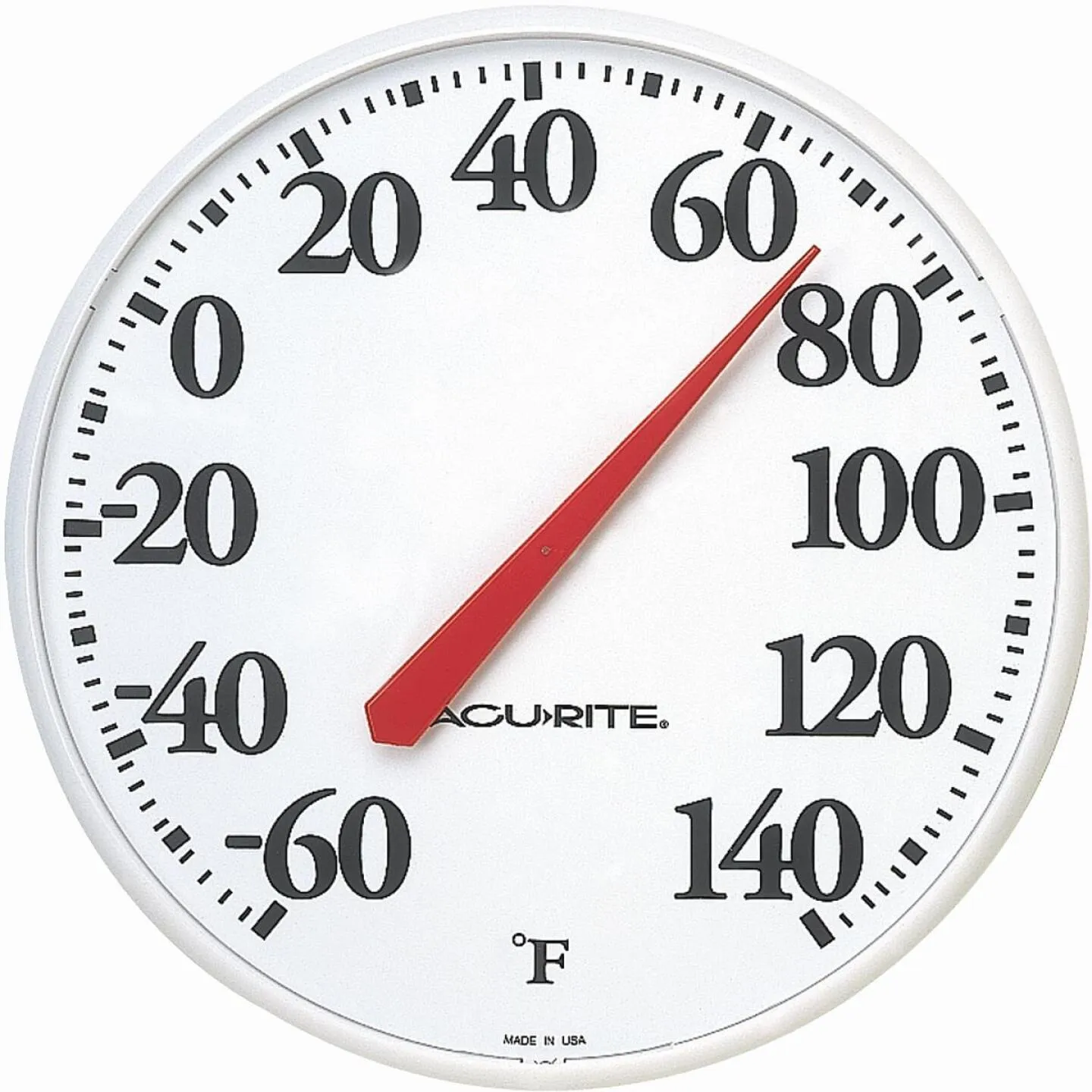 Acurite 12.5" Dia Plastic Dial Indoor & Outdoor Thermometer