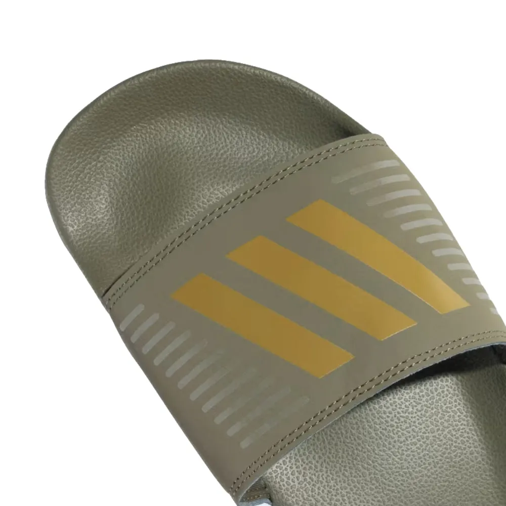 Adidas Men's Contaro Slide (Olive Strata/Fango/Old Gold)