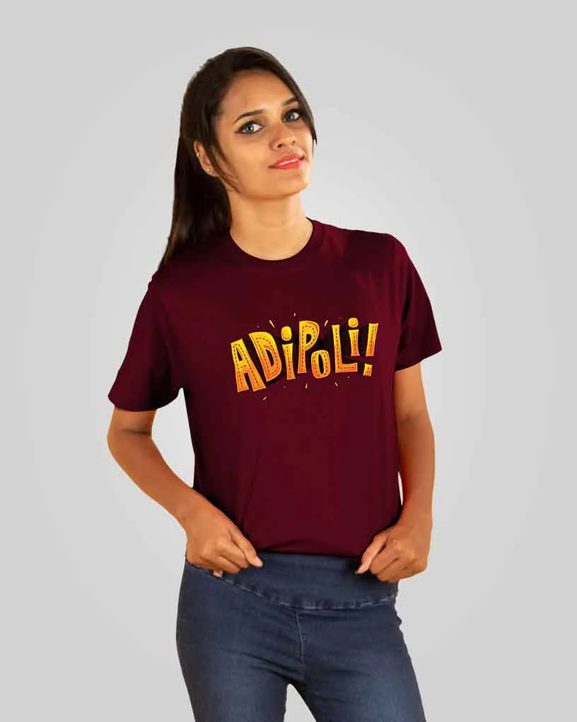 Adipoli T-Shirt - Maroon