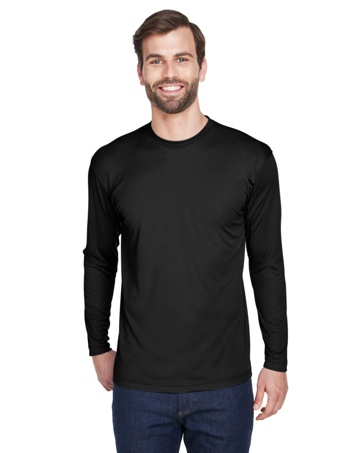 Adult Cool & Dry Sport Long-Sleeve Performance Interlock T-Shirt