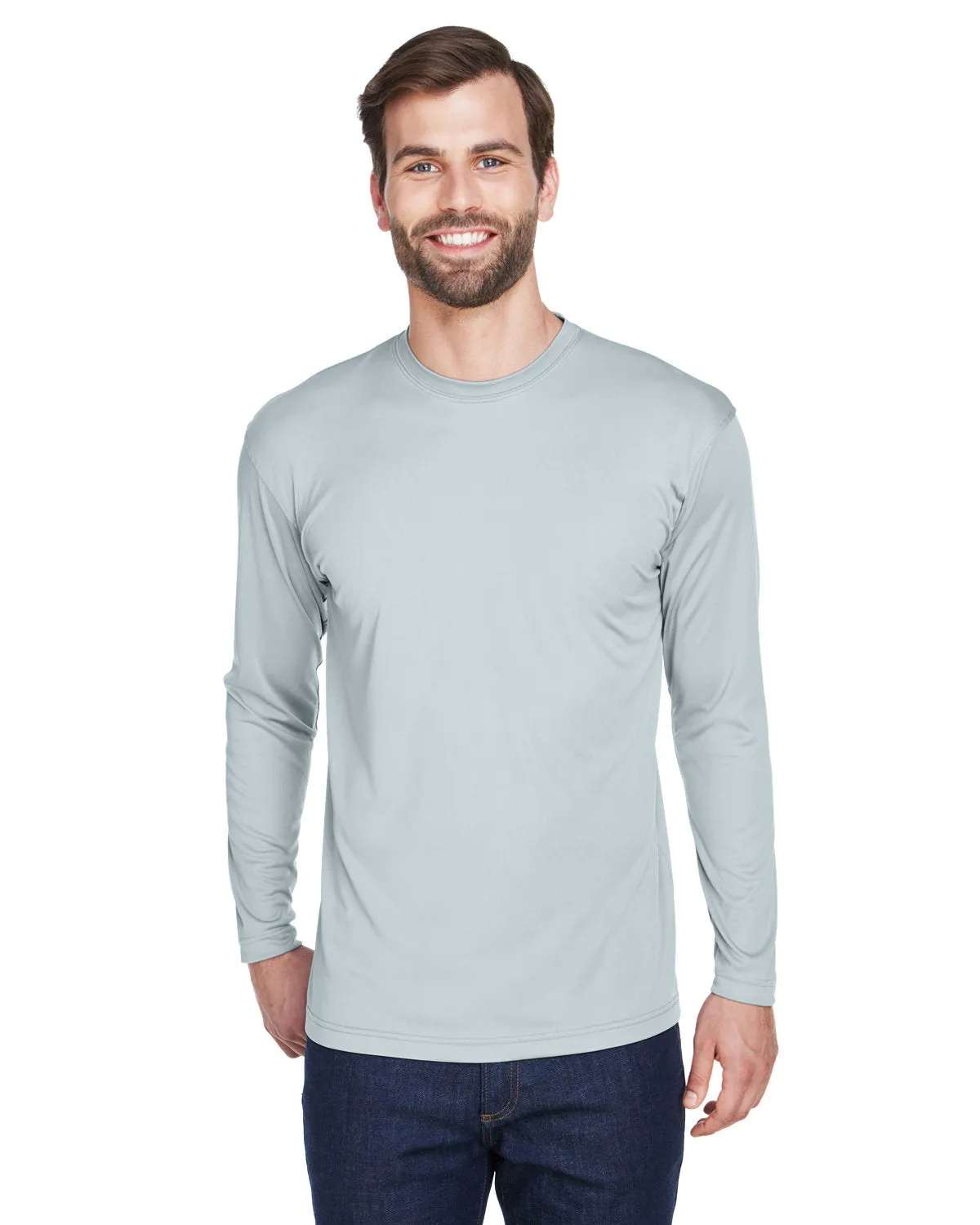 Adult Cool & Dry Sport Long-Sleeve Performance Interlock T-Shirt