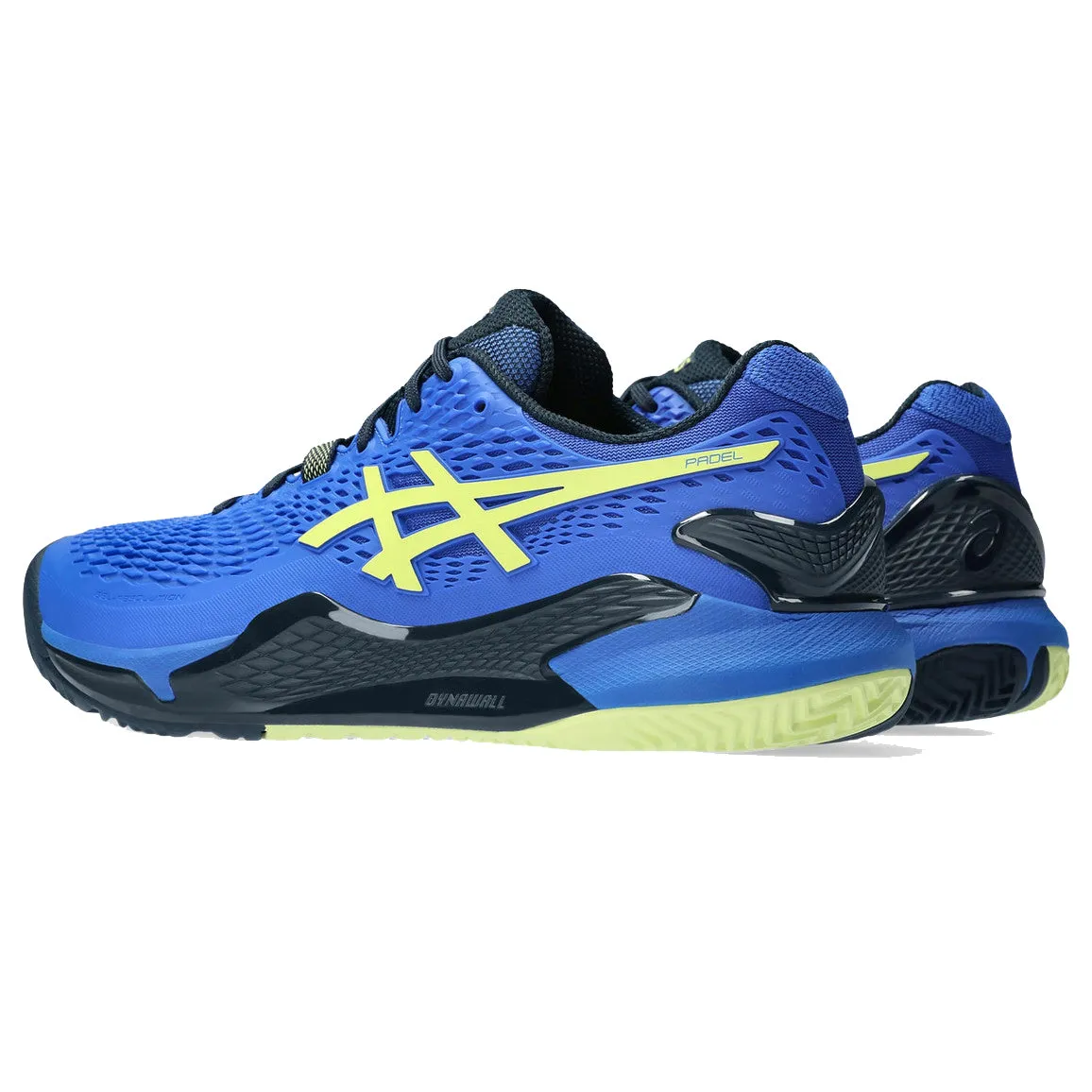 Asics Men's Gel Resolution 9 Padel Shoes Illusion Blue Glow Yellow