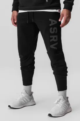 ASRV Tech-Terry™ High Rib Jogger Pants - Black "Asrv"