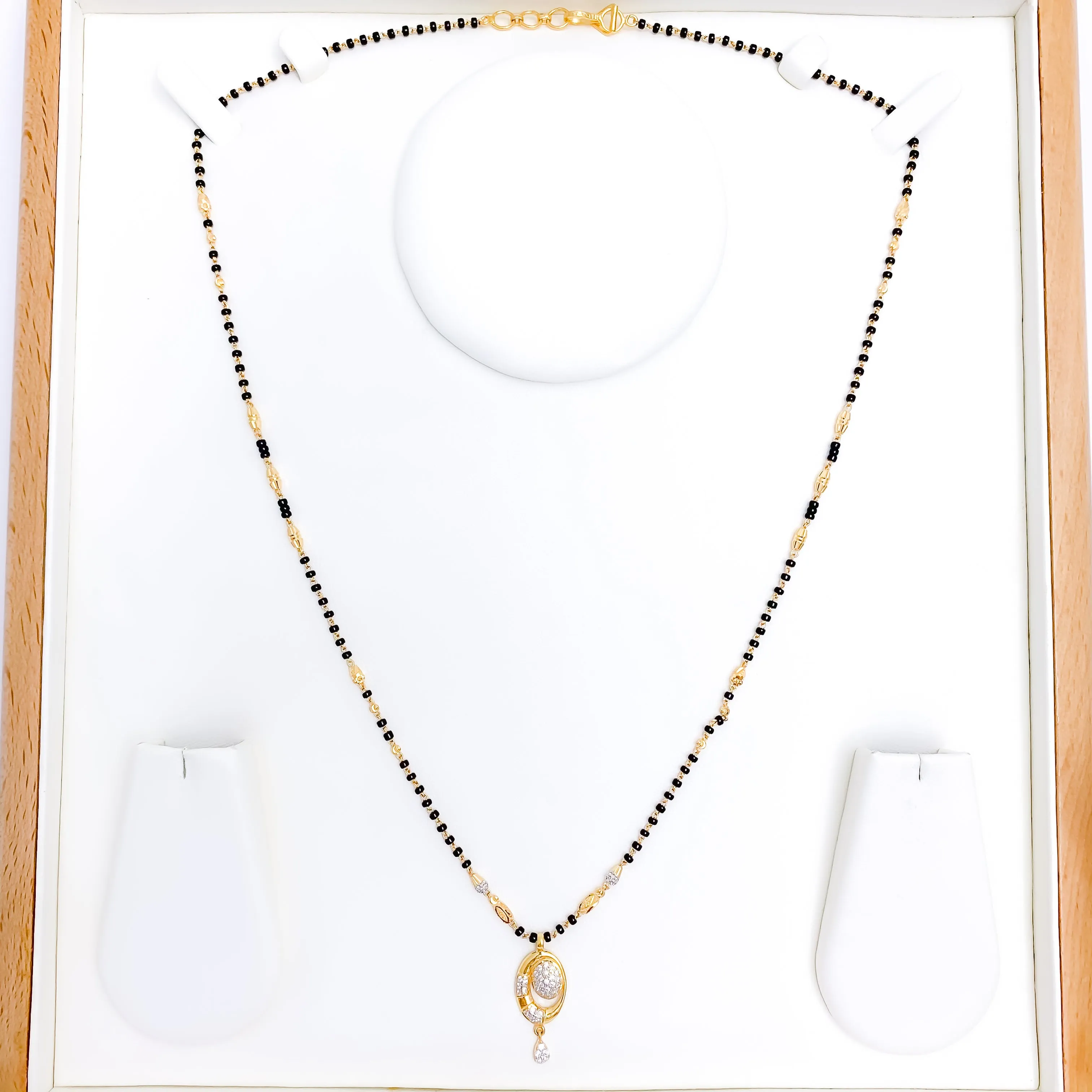 Asymmetrical CZ Mangalsutra