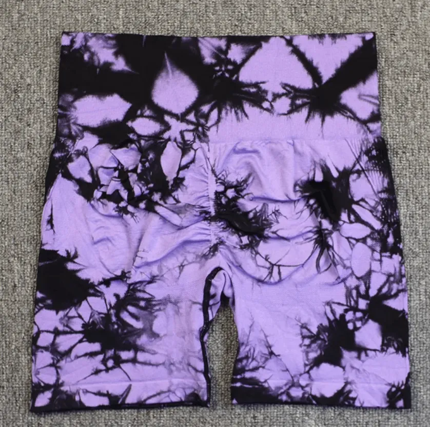 B-ACTIVE SEAMLESS TIE DYE SPORT SHORTS