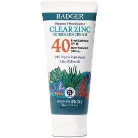 Badger SPF 40 Sport Mineral Sunscreen Cream