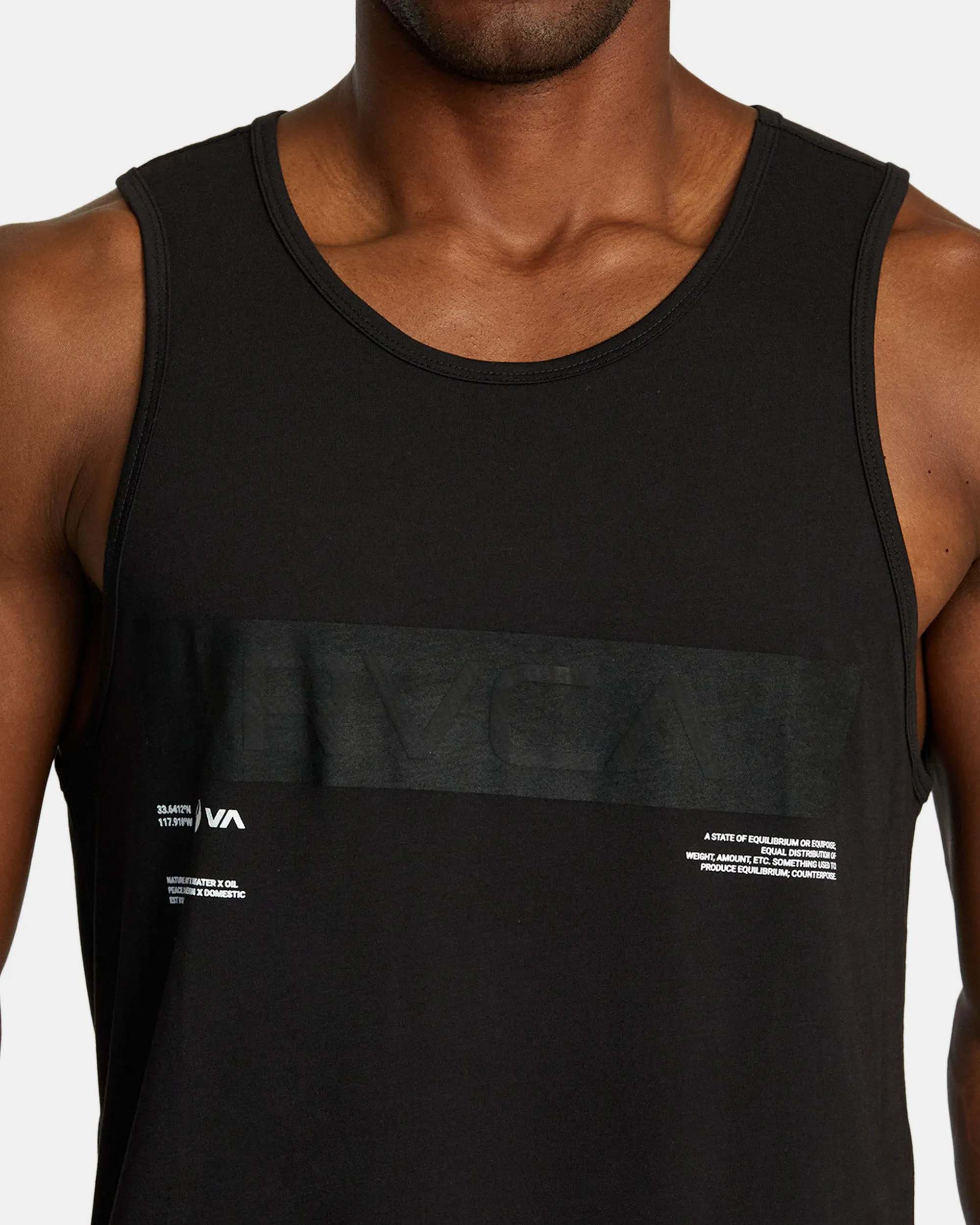 Big RVCA Sport Tech Tank Top - Black