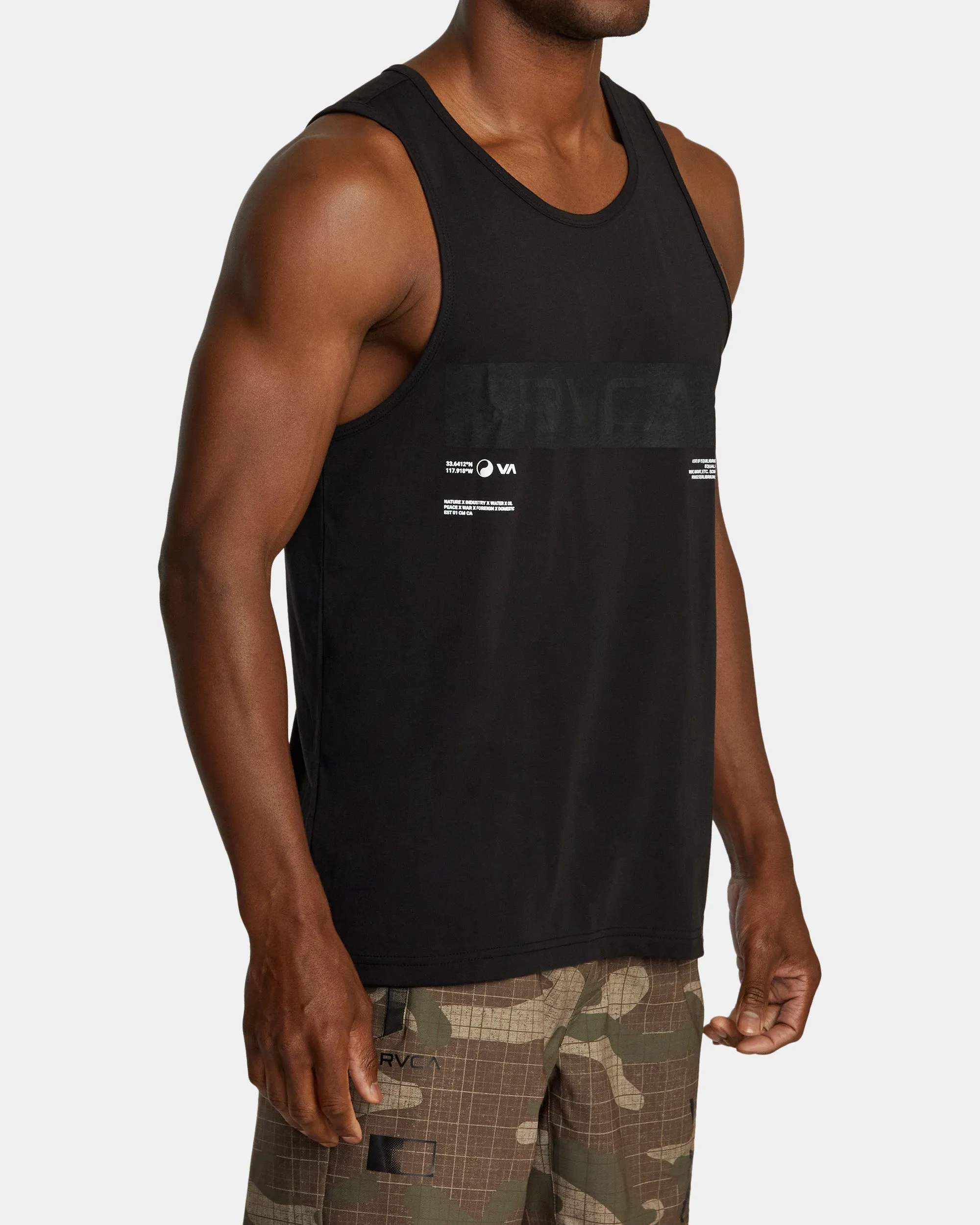 Big RVCA Sport Tech Tank Top - Black