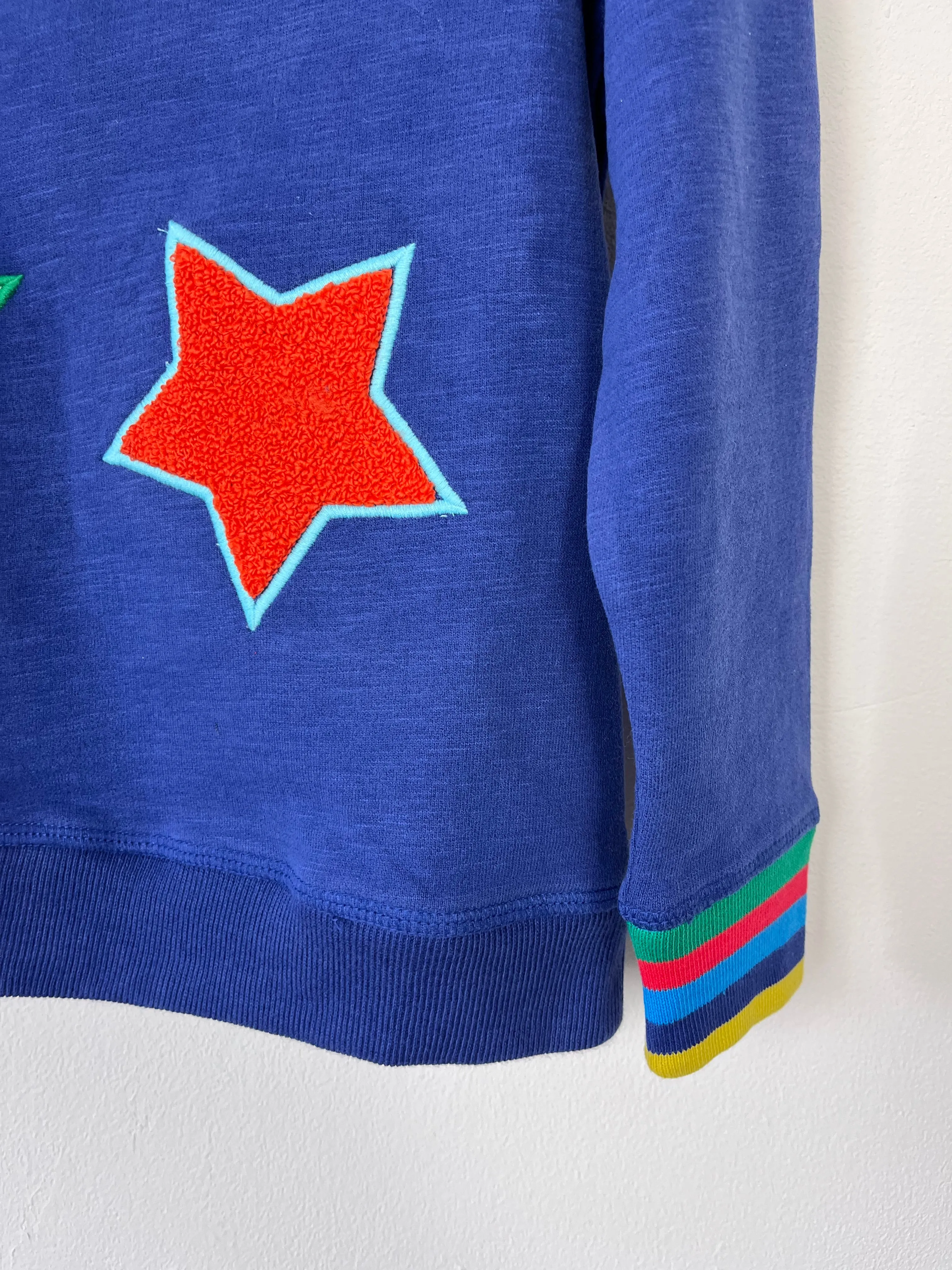 Boden Navy Star Hoodie