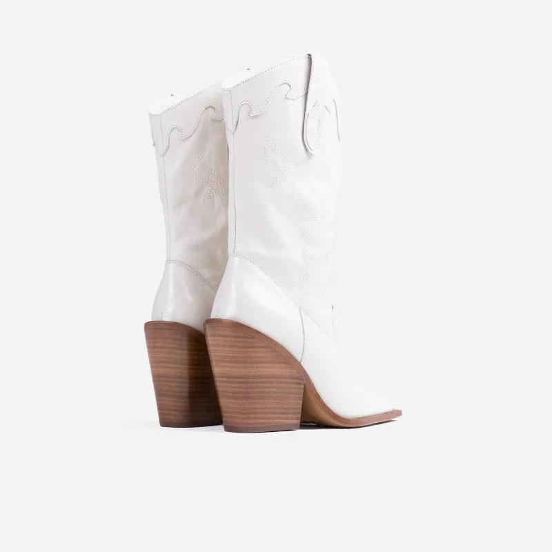 Bonderia Oatmilk Western Boots