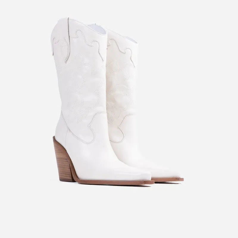 Bonderia Oatmilk Western Boots