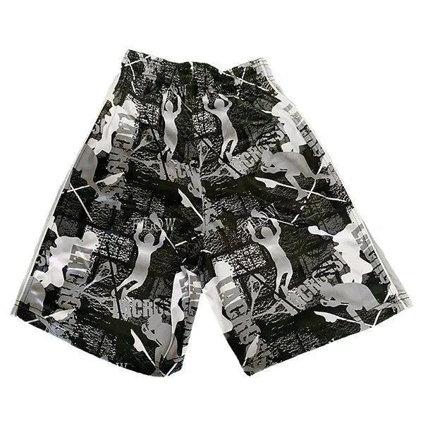 Boys Black & Silver Flow Lax Attack Short