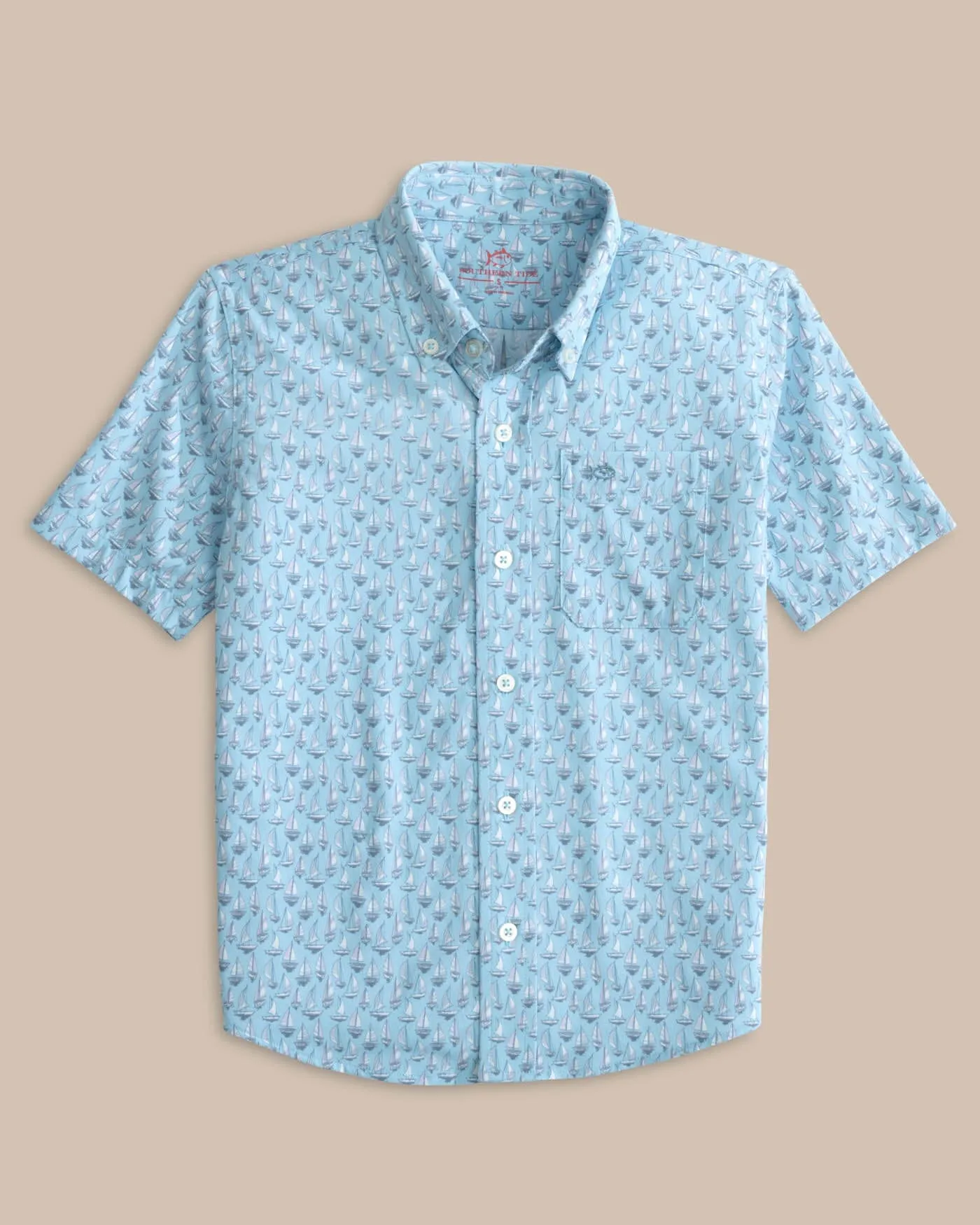 Boys Intercoastal Forget A-Boat It Short Sleeve Sport Shirt