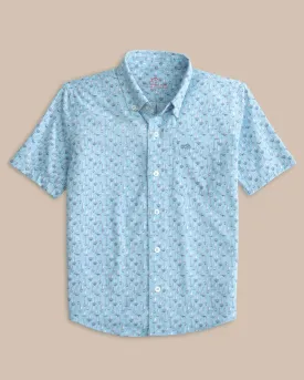 Boys Intercoastal Forget A-Boat It Short Sleeve Sport Shirt