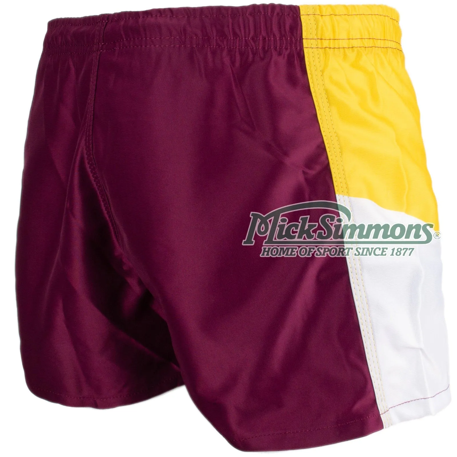 Brisbane Broncos NRL Retro Supporter Rugby League Footy Mens Shorts