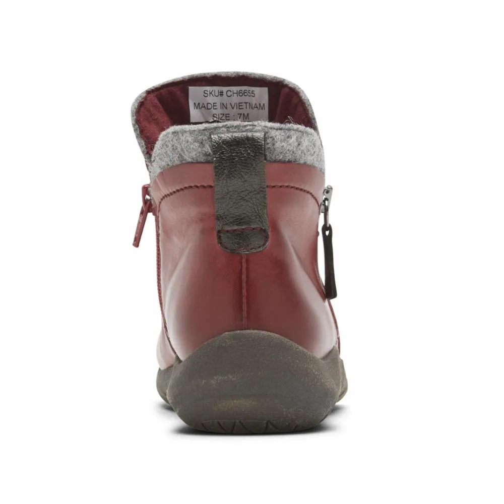 Cobb Hill AMALIE SIDE ZIP BT RED