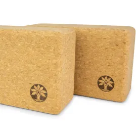 Cork Yoga Block Set by Yoloha Yoga