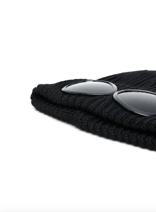 C.P. Company goggle-detail knit beanie