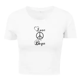 Croptop -Love Peace Yoga -