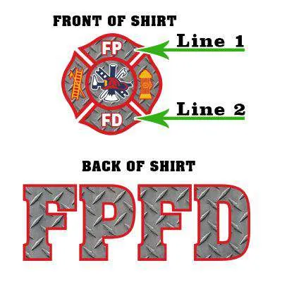 Diamond Plate Maltese Cross Design, Firefighter Long-Sleeve Shirt