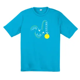 Dink Dink Smash | Clearance Men’s Short Sleeve Pickleball Shirt | 100% Polyester