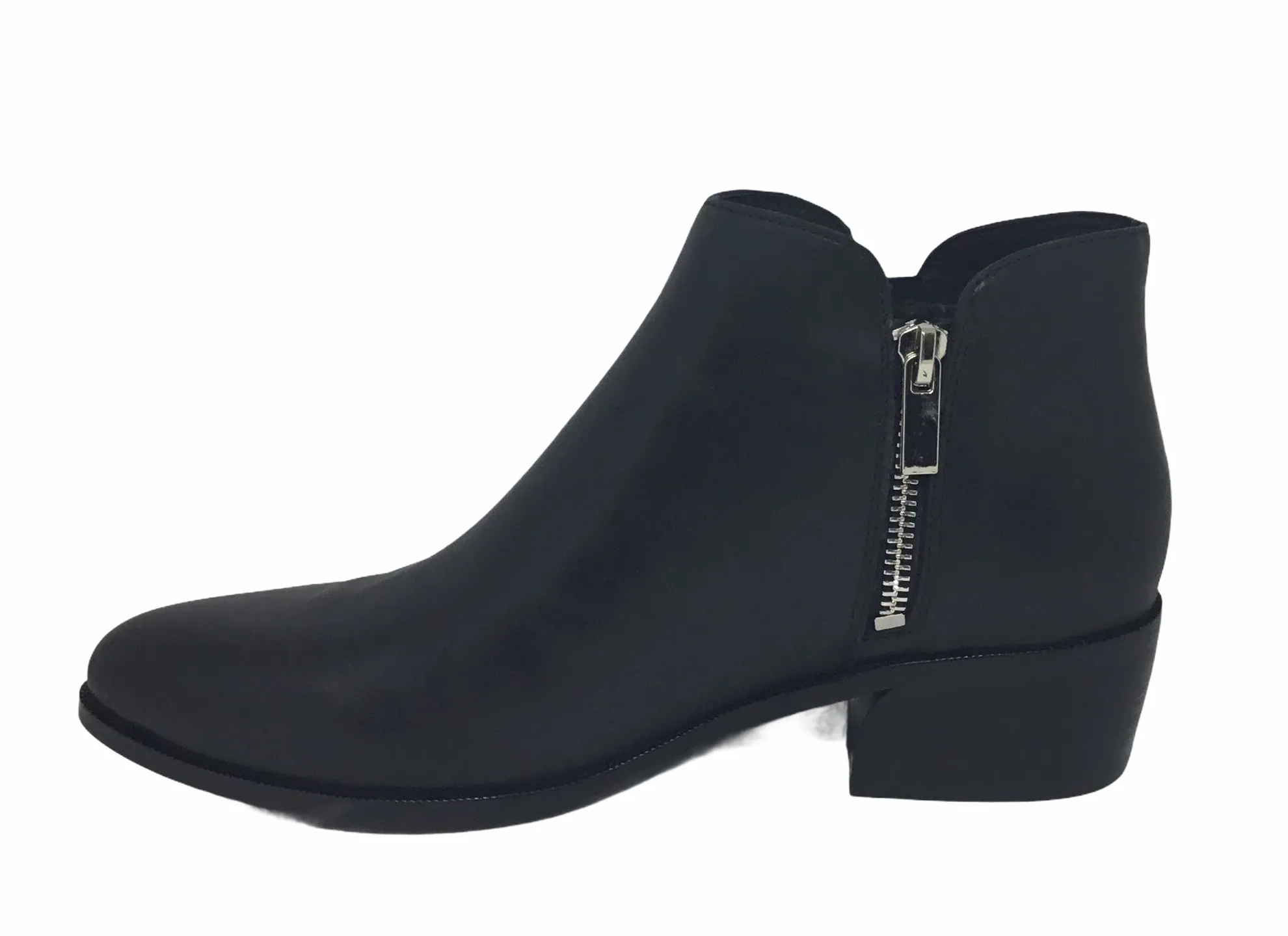 Django & Juliette Choppie Black Leather Black Heel Boot