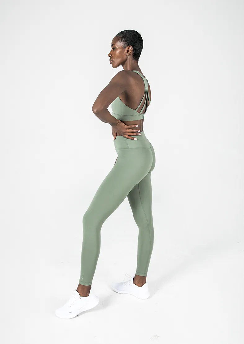 Elevate Touch Full Length Legging Khaki