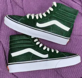 Emerald Glitter SK8-Hi Vans