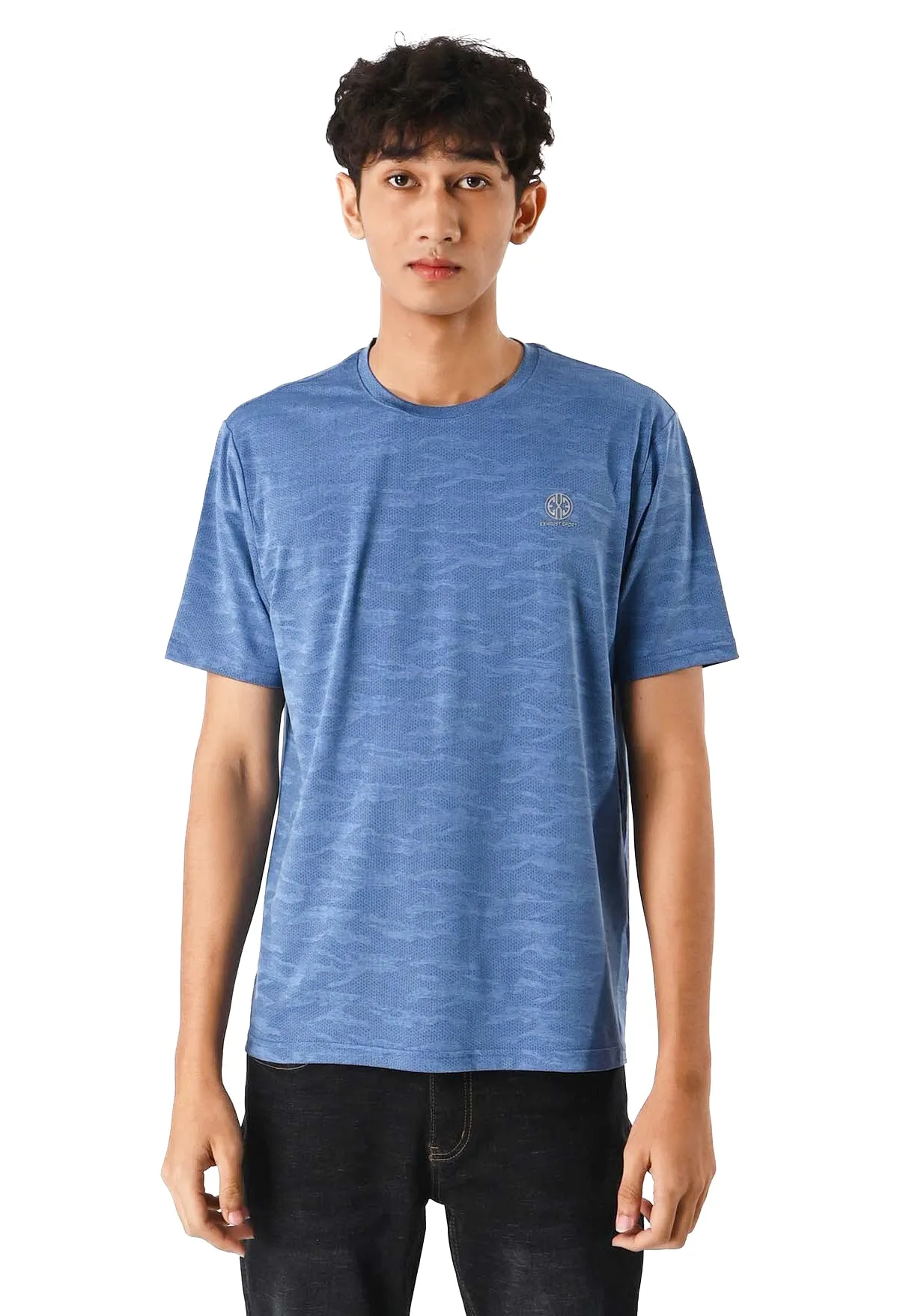 EXHAUST SHORT SLEEVE ROUND NECK T-SHIRT [FREE CUT] 1593