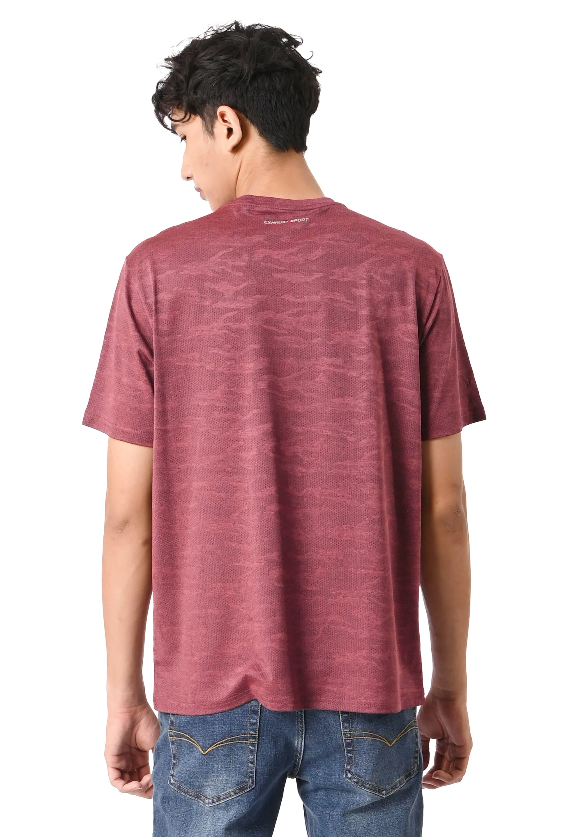 EXHAUST SHORT SLEEVE ROUND NECK T-SHIRT [FREE CUT] 1593