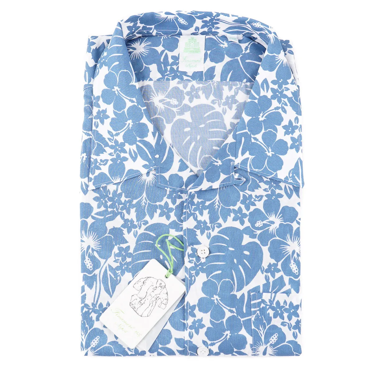 Finamore Tropical Floral Short Sleeve Shirt