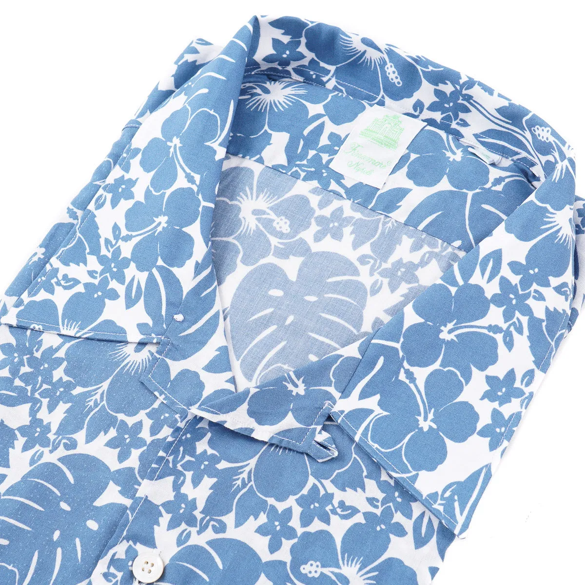 Finamore Tropical Floral Short Sleeve Shirt