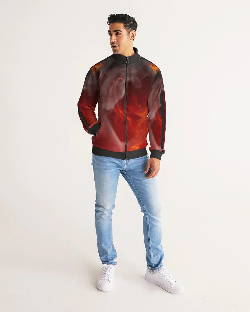 fire1 composition Men's Stripe-Sleeve Track Jacket