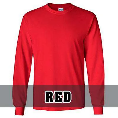 Flag Maltese Cross Design, Firefighter Long-Sleeve Shirt