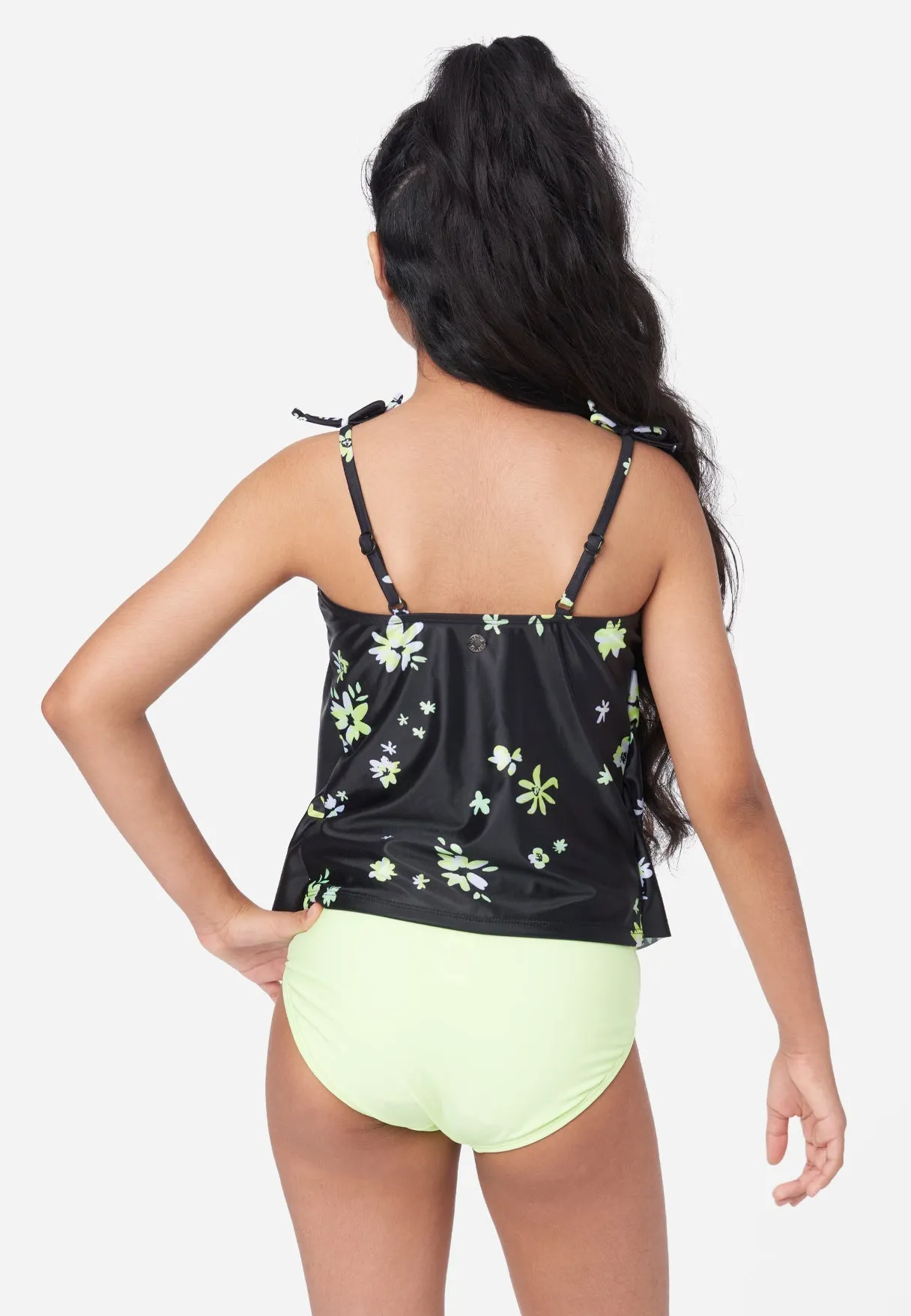 Floral Graphic Tankini Swim Set