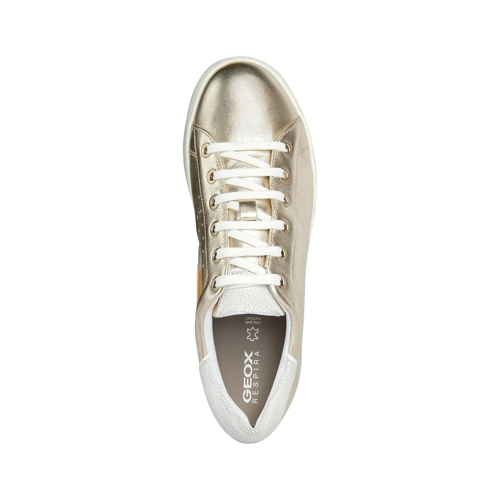 Geox Jaysen Metallic Ladies Lace Up Sneaker