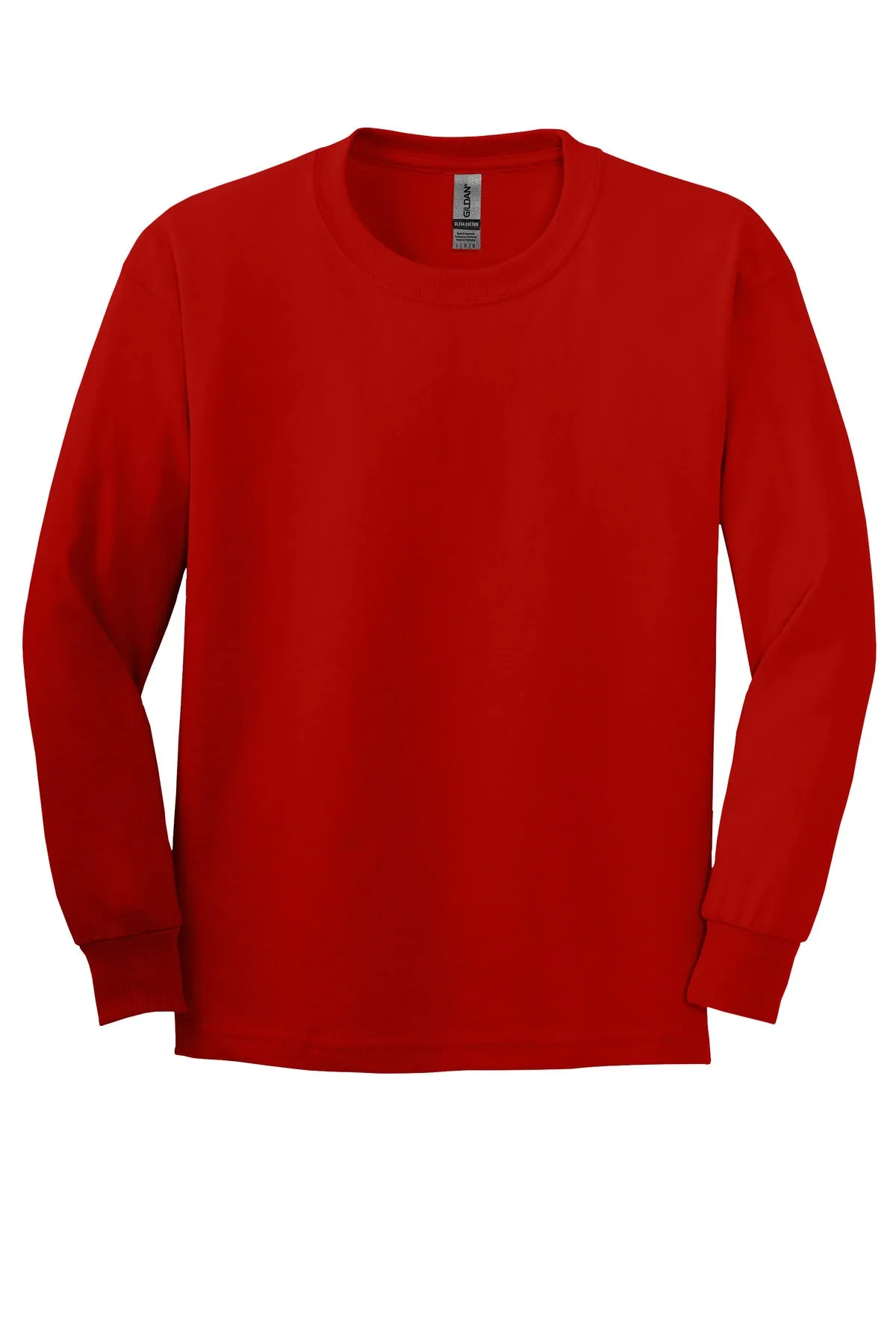 Gildan - Youth Ultra Cotton 100% US Cotton Long Sleeve T-Shirt. 2400B